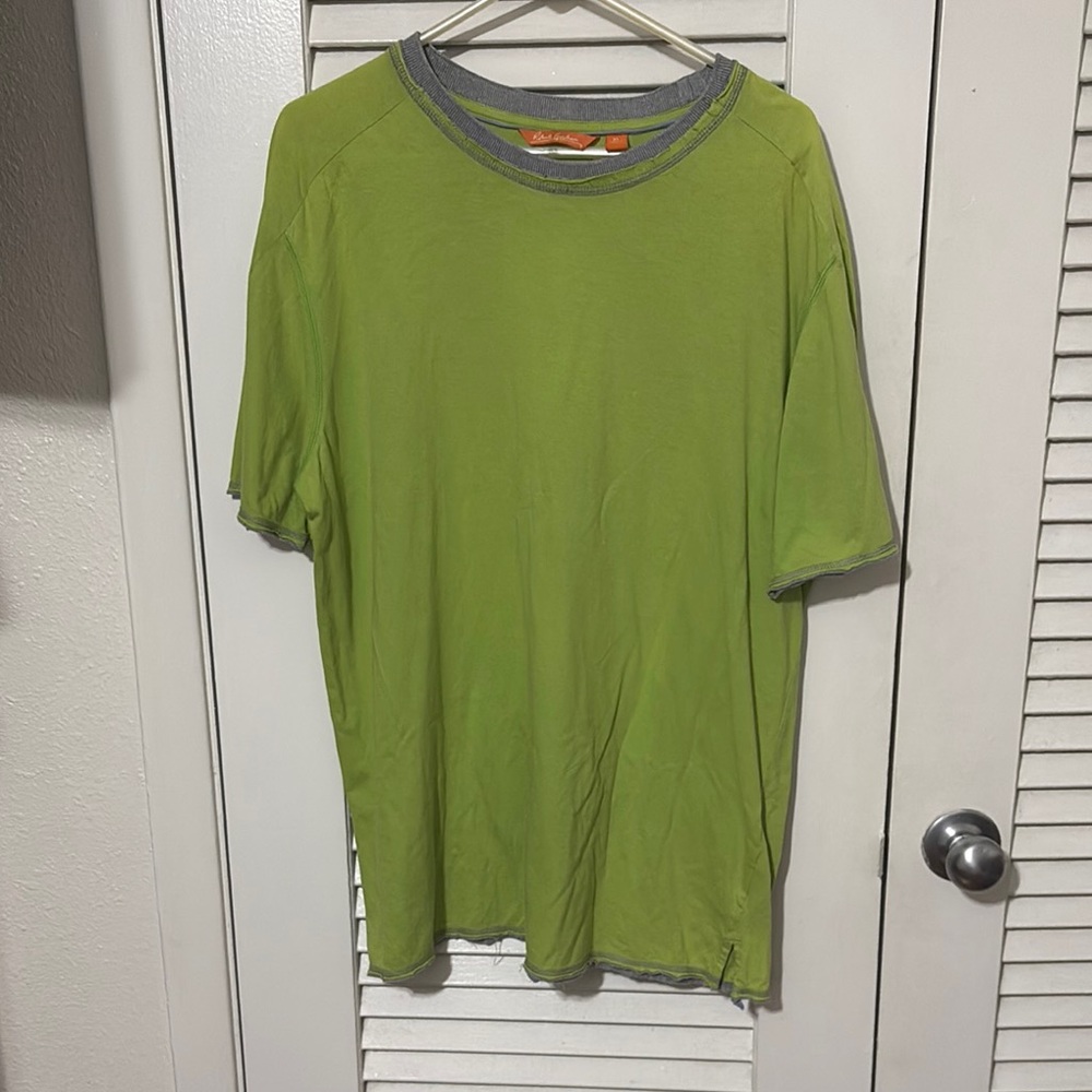 Robert Graham Green and Gray Short Sleeve Tee
